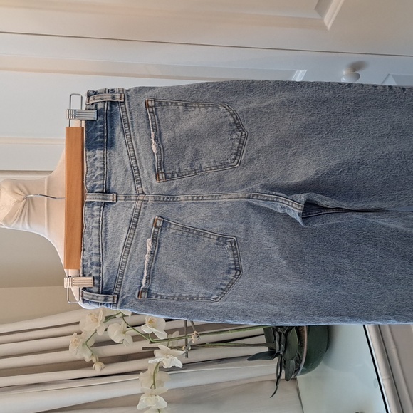 Abercrombie & Fitch Womens 90's Straight Ultra High Rise Light Wash Jeans 29 XL - Picture 5 of 9